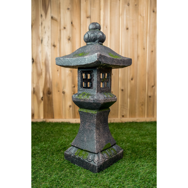 Hi-Line Gift Ltd. 27In Grey Stone Pagoda Lantern & Reviews